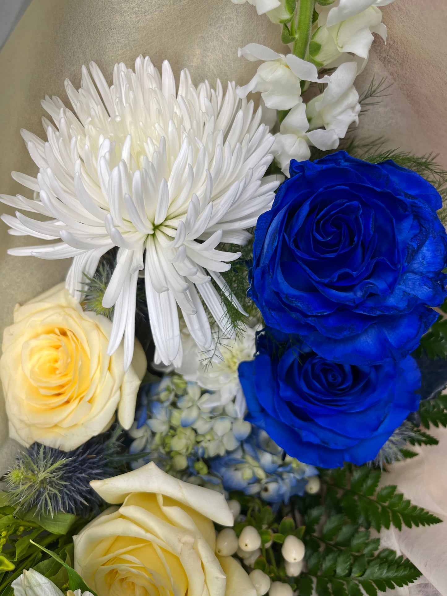 Creamy blue