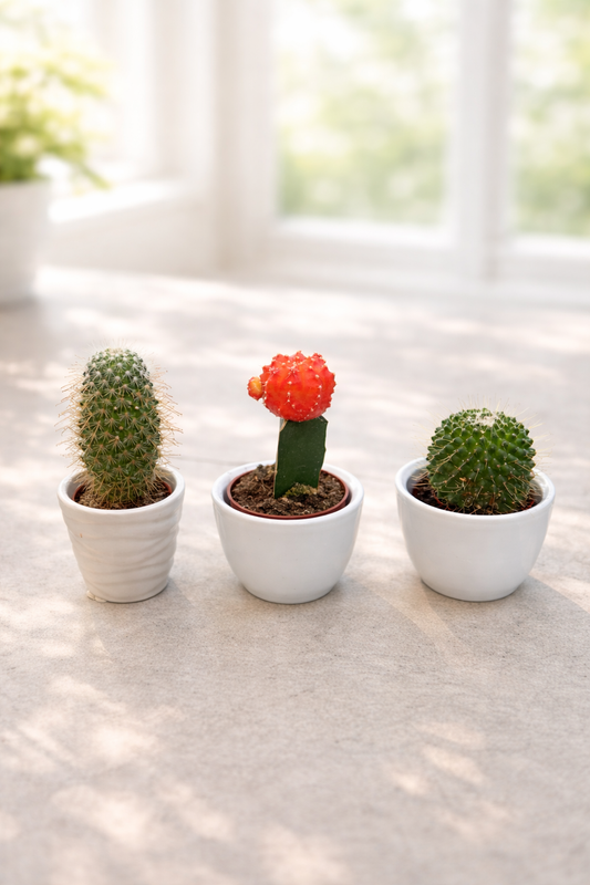 Cactus with vase