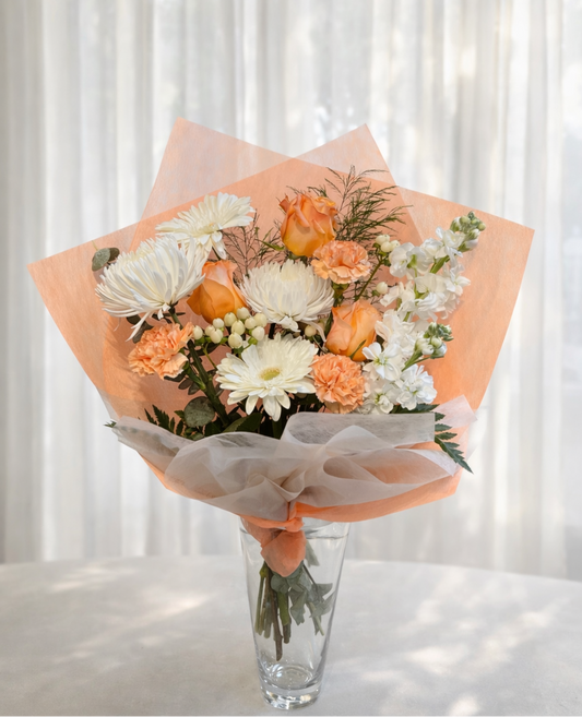 Apricot color bouquet