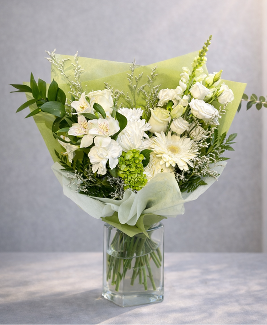 White and green